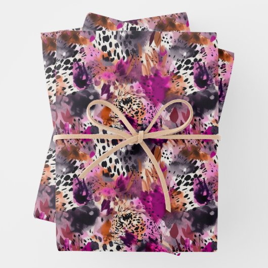 Papieren vellen verpakken-Leopard Print (In situ)