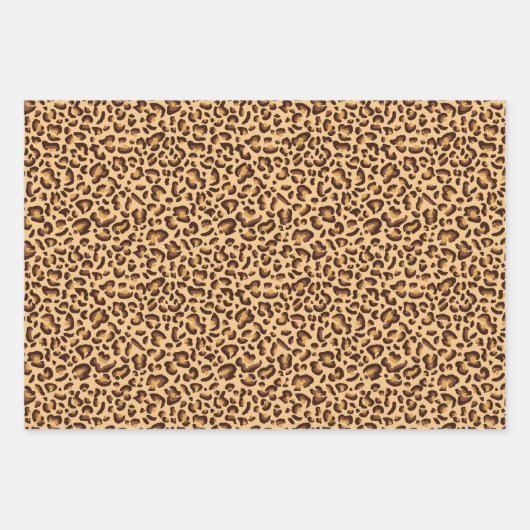 Papieren vellen verpakken-Leopard Print (Voorkant)