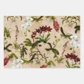 Papieren vellen verpakken - Orchidee Patroon in Bi (Voorkant 2)