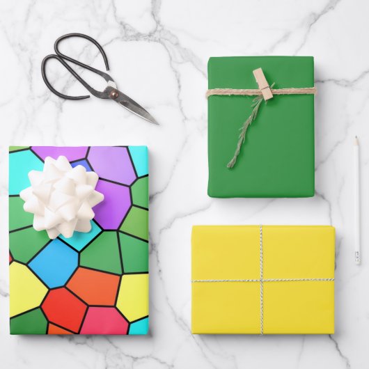 Papieren vellen voor regenboogverdamping van Glas  (Voorkant)