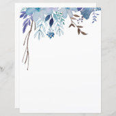 Papieren vellen - zomerblauwe plekken (Voorkant / Achterkant)