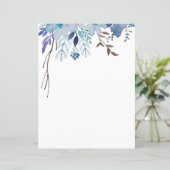 Papieren vellen - zomerblauwe plekken (Staand voorkant)