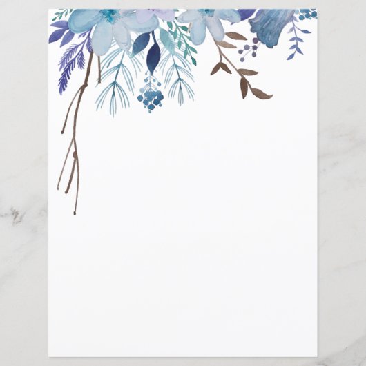 Papieren vellen - zomerblauwe plekken (Voorkant)