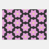 Papieren verpakking 2 Roze Geel Inpakpapier Vel (Voorkant 2)