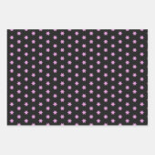 Papieren verpakking 2 Roze Geel Inpakpapier Vel (Voorkant)