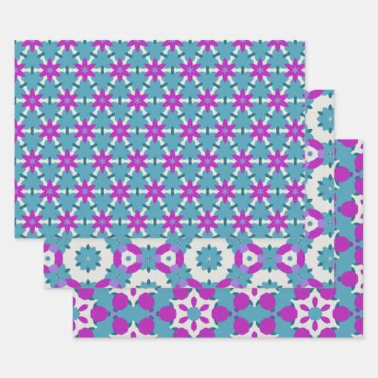 Papieren verpakking 4 inpakpapier vel (Set)