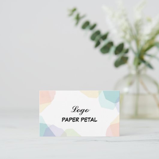 Papieren Visitekaartje (Staand voorkant)