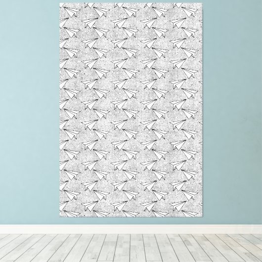 Papieren vlakken  patroon. canvas afdruk (Insitu (Houten vloer))