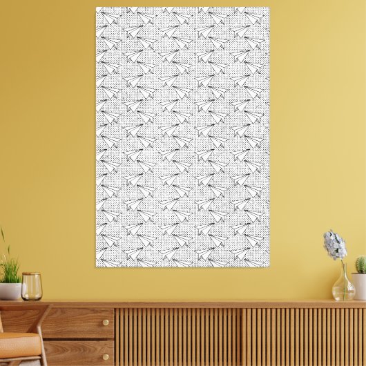 Papieren vlakken patroon. canvas afdruk (Insitu (Woonkamer))