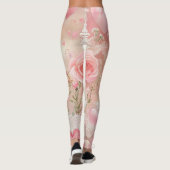 Papieren Vleugels en Rozen Leggings (Achterkant)
