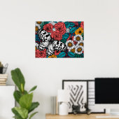 Papieren vlieger tuin poster (Thuiskantoor)