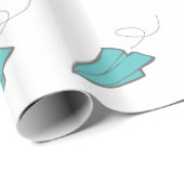 Papieren vliegtuig cadeaupapier (Rol Hoek)