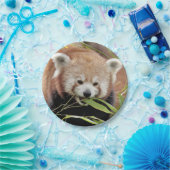 Papieren vliegtuig Foto rode panda 0469. Papieren Bordje (Feest)