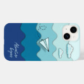 Papieren vliegtuig | Het avontuur begint Case-Mate iPhone Case (Achterkant (horizontaal))