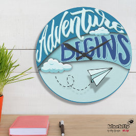 Papieren vliegtuig | Het avontuur begint Grote Klok