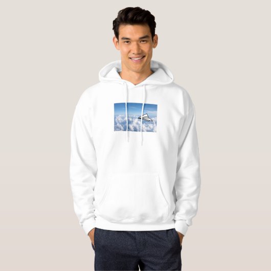 Papieren vliegtuig hoodie (Voorkant volledig)