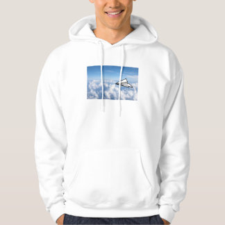 Papieren vliegtuig hoodie