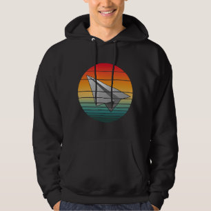  papieren vliegtuig hoodie