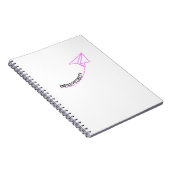 Papieren vliegtuig in Flight Spiral Notitieboek (Rechterzijde)