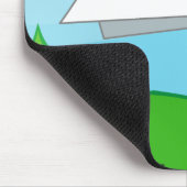 Papieren vliegtuig Mousepad Muismat (Hoek)