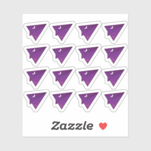 Papieren Vliegtuig Nachtelijke Hemel Reisherinneri Sticker