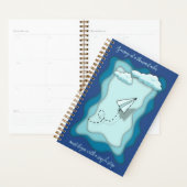 Papieren vliegtuig | Reis, avontuur, reizen Planner (Display)