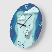 Papieren vliegtuig | Reis begint met één reis Grote Klok (Hoek)