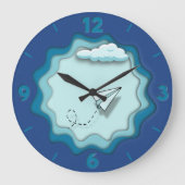 Papieren vliegtuig | Reis begint met één reis Grote Klok (Voorkant)