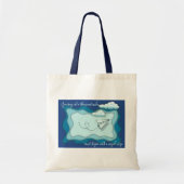 Papieren vliegtuig | Reis begint met één reis Tote Bag (Voorkant)