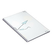 papieren vliegtuigen notitieboek (Rechterzijde)