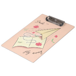 Papieren vliegtuigklembord | Ga weg Klembord