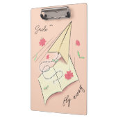 Papieren vliegtuigklembord | Ga weg Klembord (Links)