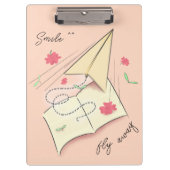 Papieren vliegtuigklembord | Ga weg Klembord (Voorkant)