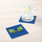 Papieren vlinder Onderzetters in blauw en groen (Insitu)