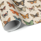 Papieren vlinders inpakken cadeaupapier (Rol Hoek)