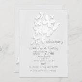 Papieren vlinders uitnodiging (Voorkant / Achterkant)
