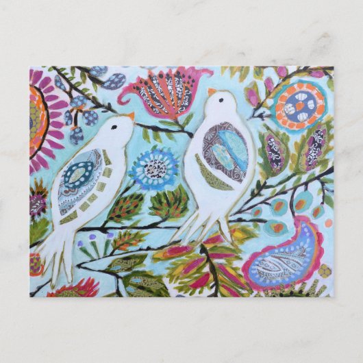 Papieren vogels I Briefkaart (Voorkant)