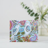 Papieren vogels I Briefkaart (Staand voorkant)