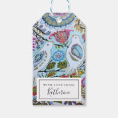 Papieren vogels I Cadeaulabel (Voorkant)