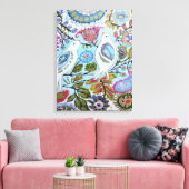 Papieren vogels I Canvas Afdruk (Insitu (Woonkamer))