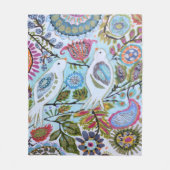 Papieren vogels I Fleece Deken (Voorkant)