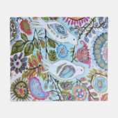 Papieren vogels I Fleece Deken (Voorkant (Horizontaal))