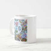 Papieren vogels I Koffiemok (Voorkant links)