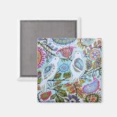 Papieren vogels I Magneet (Voorkant / Achterkant)