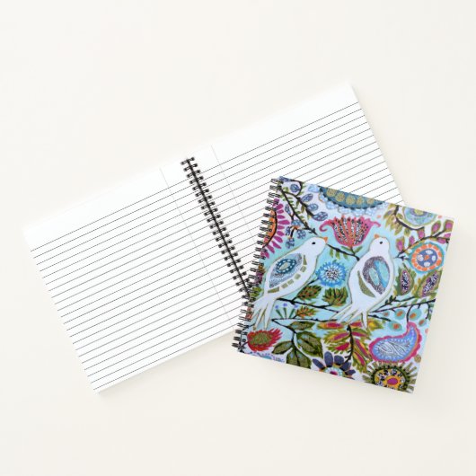 Papieren vogels I Notitieboek (Binnen)