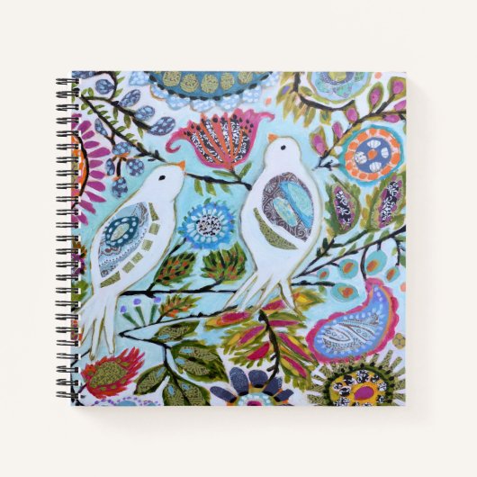 Papieren vogels I Notitieboek (Voorkant)