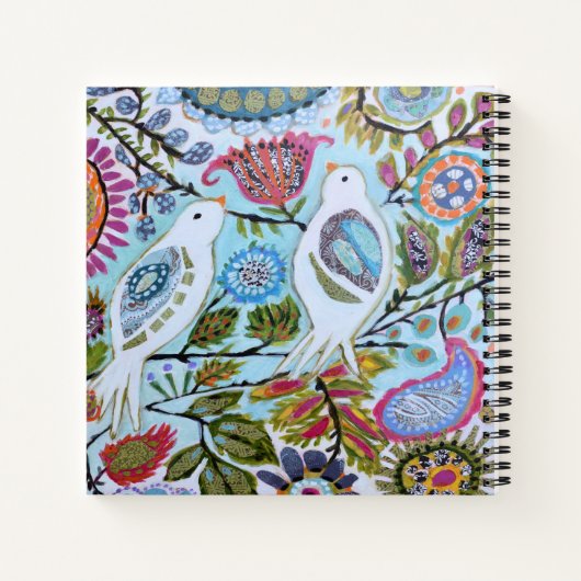 Papieren vogels I Notitieboek (Achterkant)