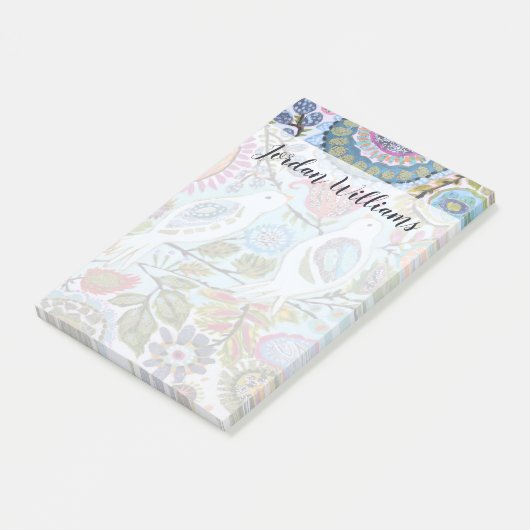 Papieren vogels I Post-it® Notes (Schuin)