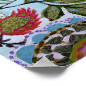 Papieren vogels I Poster (Hoek)