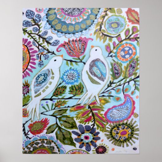 Papieren vogels I Poster (Voorkant)